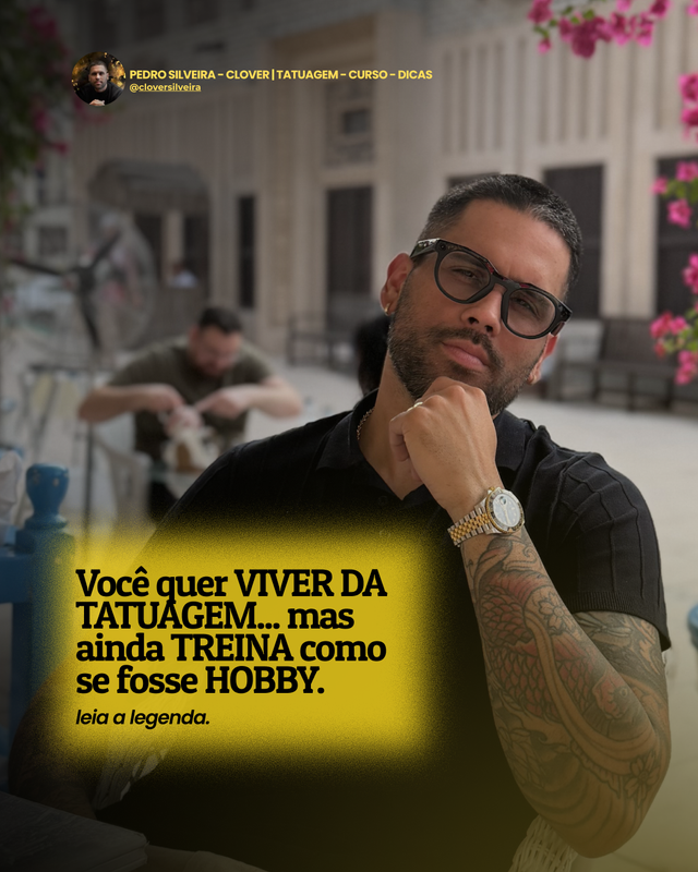 Peça para Instagram de Pedro Silveira, tatuador